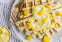 Tropical Paleo Waffles with Mango Coconut Dream