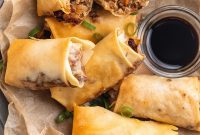 Crispy Air Fryer Egg Rolls Homemade & Frozen