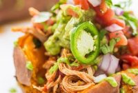 Instant Pot Zesty Chicken Sweet Potato Boats