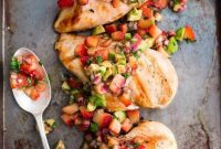 Whole30 Strawberry Basil Chicken with Creamy Avocado