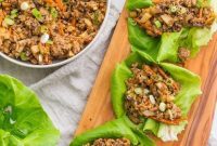PF Changs Style Healthy Lettuce Wraps Whole30 Paleo