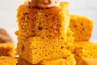 Spiced Sweet Potato Cornbread with Honey Cinnamon Butter
