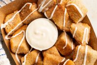 Air-Fried Keto Cinnamon Roll French Toast Poppers