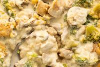 Savory Whole30 Chicken and Broccoli Casserole with Cauliflower Rice