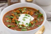 Hearty Whole30 Paleo Chicken Tikka Masala Chili