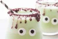 Spooky Monsteritas: Cucumber Jalapeño Margaritas
