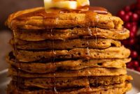 Pillowy Gingerbread Pancakes