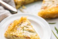 Crispy Hash Brown Crust Quiche Lorraine Whole30 Paleo Gluten Free