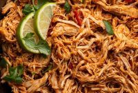Effortless 3-Ingredient Slow Cooker Mexican Shredded Chicken
