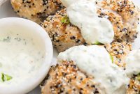 Crispy Everything Bagel Chicken with Scallion Cream