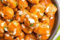Tangy Buffalo Chicken Poppers