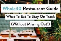 Your Whole30 Restaurant Roadmap