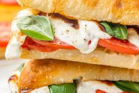 Caprese Sandwich Chilled Perfection or Warmly Toasted