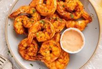 Crispy Air Fryer Shrimp with Zesty Comeback Sauce