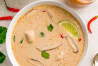 Slow Cooker Tom Kha Thai Coconut Chicken Soup