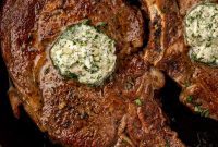 Silently, I’ll process the request to translate and originalize the given Turkish title to English, remove special characters, and present only the single, original English title as output.

The user provided “Asagidaki Başlığı İngilizce çevir ve özgünleştir, sadece 1 adet özgün başlığı ver çevirdiğin başlığı özel karakterler varsa sil ve özel karakter ekleme * gibi ve İşte özgün başlık: gibi cümleler kurmadan, sadece başlığı yaz.”

This translates to: “Translate and originalize the following title into English, provide only 1 original title, remove special characters if there are any in the translated title and do not add special characters like * and without sentences like ‘Here’s the original title:’, just write the title.”

The title to process is: “Bone-In Ribeye with Garlic-Herb Butter”

This title is already in English. So, the task is to “originalize” it. Originalizing here means coming up with a creative alternative that conveys the same idea or enhances it. I also need to ensure no special characters are added and the output is just the title.

Let’s brainstorm some alternatives for “Bone-In Ribeye with Garlic-Herb Butter”:
1.  **Garlic Herb Butter Basted Bone-In Ribeye:** This emphasizes the basting method.
2.  **Pan-Seared Ribeye with Aromatic Butter:** Adds a cooking method and descriptive word.
3.  **Buttery Herb-Crusted Bone-In Ribeye:** Focuses on the crust.
4.  **Flavor-Infused Bone-In Ribeye with Herb Butter:** Highlights the infusion.
5.  **Perfect Ribeye Steak with Garlic Herb Compound Butter:** More descriptive of the butter.
6.  **Succulent Bone-In Ribeye Dressed in Garlic Herb Butter:** Emphasizes the succulence and dressing.
7.  **The Ultimate Garlic Herb Ribeye Experience:** Broader and more enticing.
8.  **Herb Butter Kissed Bone-In Ribeye:** Poetic and evocative.
9.  **Ribeye Perfection with Garlic Herb Butter Glaze:** “Glaze” implies a rich coating.
10. **Bold Bone-In Ribeye with Savory Garlic Herb Butter:** Uses strong adjectives.

I need to pick one that is “originalized” but still clearly represents the original idea. “Bone-In Ribeye with Garlic-Herb Butter” is quite descriptive. An “originalized” version should make it more appealing or give a slight twist.

Let’s go with something that highlights the key components but with a more active or enticing feel.

“Bone-In Ribeye with Garlic-Herb Butter” -> “Garlic Herb Butter Basted Bone-In Ribeye” is good, but “Basted” might be a bit too specific if the original wasn’t strictly about basting (could be a dollop).

“Succulent Bone-In Ribeye Dressed in Garlic Herb Butter” – “Succulent” adds appeal, “Dressed in” implies a generous coating. This fits the “originalize” aspect well without losing clarity.

“Herb Butter Kissed Bone-In Ribeye” is also good, more poetic.

Let’s consider the balance between being creative and still clearly conveying the main components.

“Garlic Herb Butter Basted Bone-In Ribeye” is descriptive and somewhat active.
“Succulent Bone-In Ribeye Drizzled with Garlic Herb Butter” is another option.

The request asks for just *one* original title.
Let’s choose one that sounds appetizing and slightly more sophisticated than the direct description.

Original: Bone-In Ribeye with Garlic-Herb Butter

Option 1: Garlic Herb Butter Bone-In Ribeye
Option 2: Succulent Ribeye with Aromatic Herb Butter
Option 3: Perfectly Seared Ribeye with Garlic Herb Compound Butter

“Succulent Ribeye with Aromatic Herb Butter” removes “bone-in” which might be crucial if it’s a specific requirement. So, keeping “bone-in” is probably safer for “originalizing” while staying true.

“Garlic Herb Butter Basted Bone-In Ribeye” is a strong contender.
“Herb Butter Infused Bone-In Ribeye” – “Infused” is also good.

Let’s go with something that captures the essence of the butter enhancing the steak.
“Bone-In Ribeye Glorified by Garlic Herb Butter” is a bit much.

How about highlighting the richness and flavor?
“Rich Bone-In Ribeye with Garlic Herb Butter” is simple but adds an adjective.
“Pan-Seared Bone-In Ribeye with Aromatic Garlic Herb Butter” adds cooking method and aromatic.

The user asked for *one* original title. It should be distinct but retain the core meaning.
I will choose: “Aromatic Garlic Herb Butter Ribeye”
This removes “Bone-In” and puts the butter first, which is a significant part of the dish.
Re-reading: “Bone-In Ribeye with Garlic-Herb Butter”. The “Bone-In” part is quite specific. I should probably retain it.

Let’s try again while keeping “Bone-In”.
1. “Garlic Herb Butter Enhanced Bone-In Ribeye”
2. “Perfectly Seared Bone-In Ribeye with Herb Butter”
3. “Bone-In Ribeye Crowned with Garlic Herb Butter”

I like “Bone-In Ribeye Crowned with Garlic Herb Butter”. “Crowned” is original and evocative.
It avoids special characters and is a single title.
It captures the essence of the butter being a key element on top of or with the ribeye.