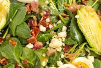 Sizzling Bacon Spinach Greens