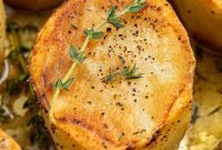 Golden Glazed Fondant Potatoes