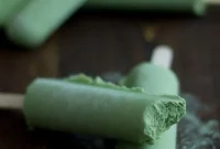Creamy Green Tea Coconut Pops