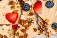 Creamy Peanut Butter Fro-Yo Bark