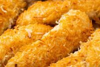 Golden Coconut Chicken with a Zingy Orange-Horseradish Glaze