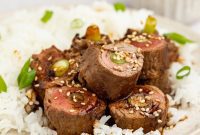 Soy-Glazed Beef Scallion Spirals