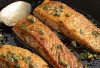 Crisp Lemon Butter Salmon
