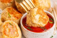 Golden-Brown Chicken Meatballs