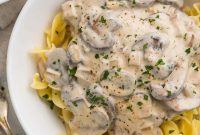 Velvety Mushroom Stroganoff
