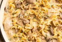 Creamy Chicken Stroganoff