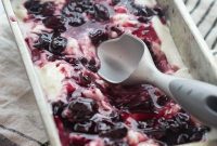 Roasted Cherry Chèvre Ice Cream