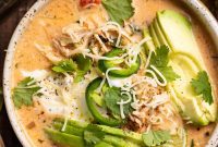 Hearty Keto Chicken Tortilla Soup