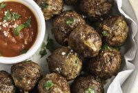 Crispy Homemade Air Fryer Meatballs