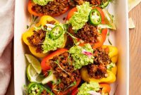 Whole30 Paleo Low Carb Taco Stuffed Peppers