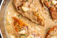 Silky Garlic Chicken Whole30 Paleo Dairy Free