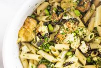 Gluten-Free Pasta with Crispy Zucchini, Fresh Basil, and Creamy Mozzarella