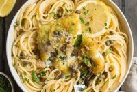 Crispy Potato Cod Piccata