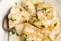 Pan-Seared Barramundi with Lemon Garlic Butter