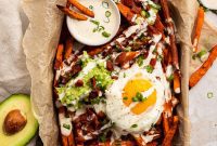 Whole30 Loaded Sweet Potato Fry Feast