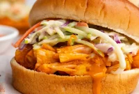 Zingy Buffalo Jackfruit Sandwich