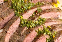 Juicy Sous Vide Flank Steak with Vibrant Chimichurri
