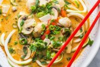 Golden Paleo Coconut Curry Zucchini Noodle Embrace