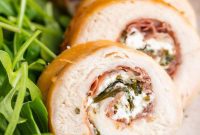 Prosciutto-Wrapped Chicken Roulade with Creamy Goat Cheese and Spinach