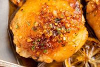 Golden Glazed Honey Lemon Thighs