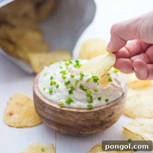 This paleo French onion dip is easy, delicious, and perfect with potato chips for a paleo appetizer. This Paleo French onion dip is absolutely bound to become one of your favorite paleo dips and it's just in time for summer!