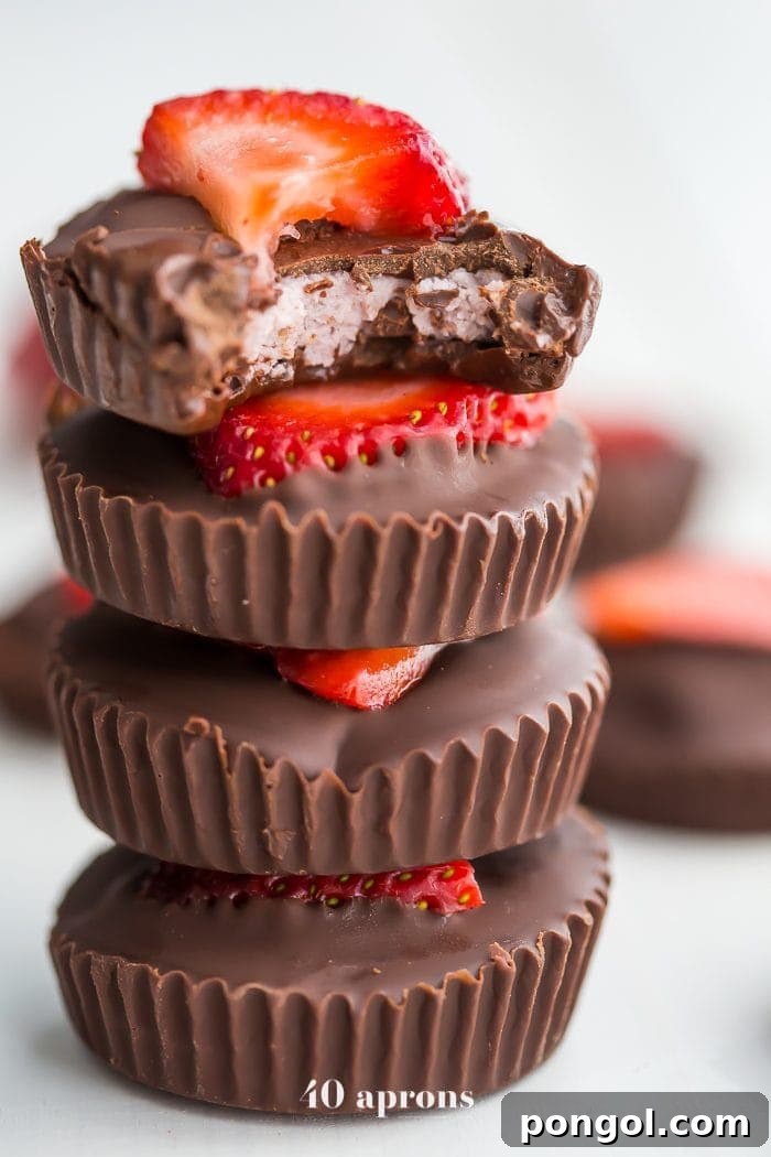 Delicious Paleo Chocolate Strawberry Coconut Butter Cups, vegan and dairy-free