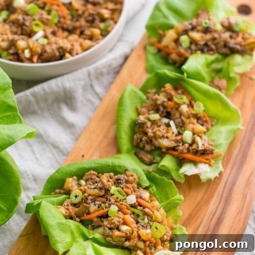 Healthy lettuce wraps PF Changs style
