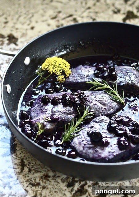Quick Whole30 Recipes: 10 Minute Blueberry Pork Chops