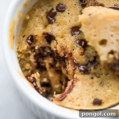 Paleo Microwave Chocolate Chip Cookie with a rating of 5 stars.