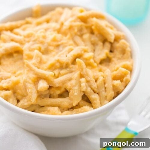 5-Minute Ninja Veggie Mac and Cheese 9 A bowl of quick hidden veggie mac and cheese